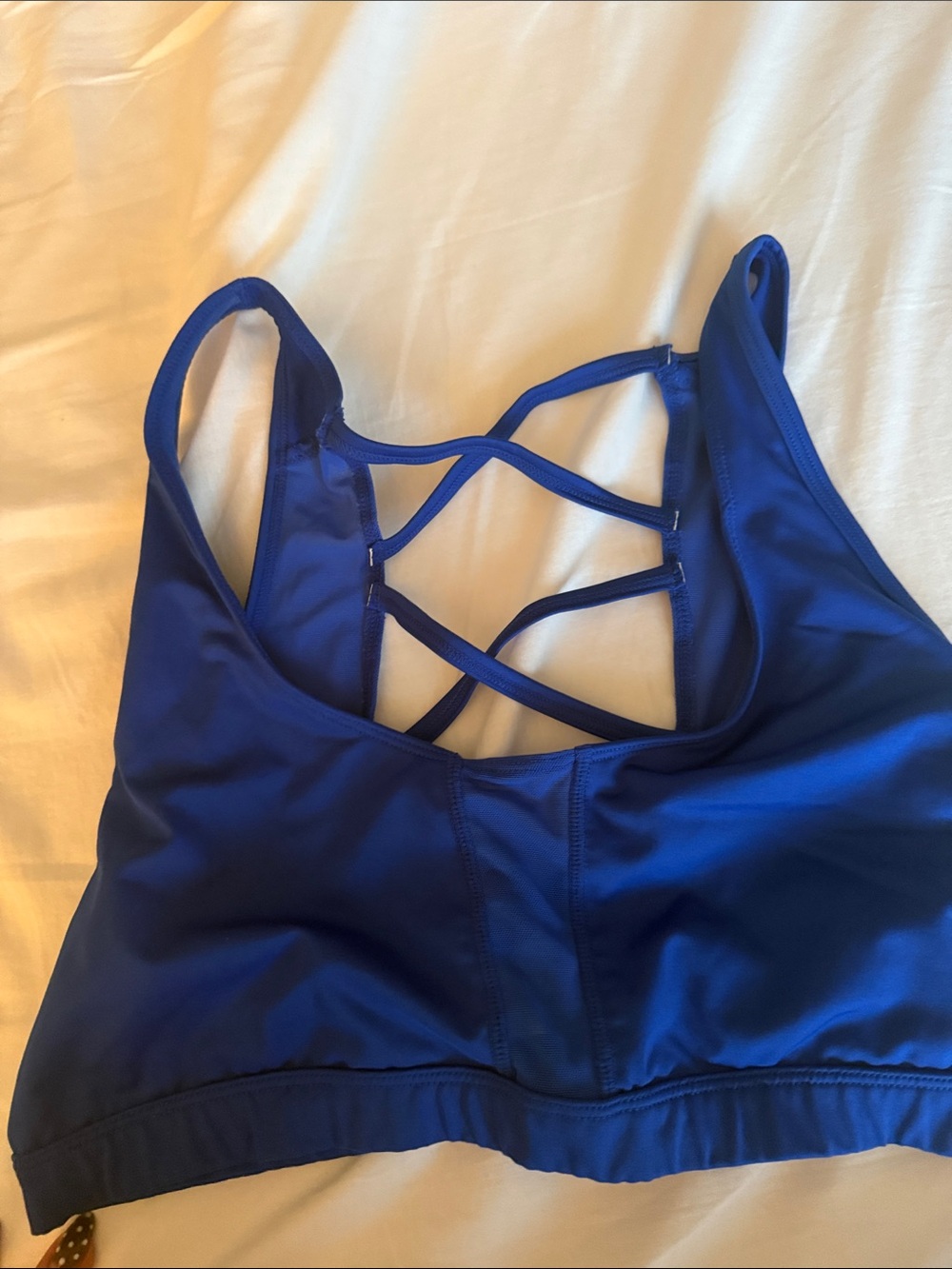 Marika Strappy Back Sports Bra - Royal Blue